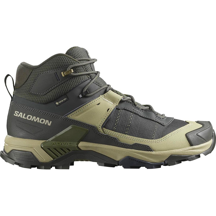 Salomon X Ultra 5 Mid GTX Men, peat/gray green