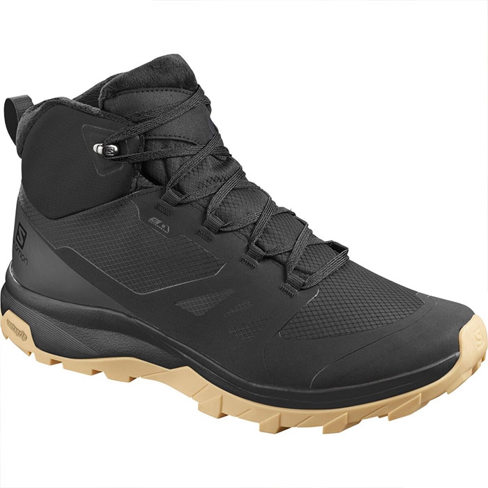 Salomon OUTsnap CS WP vinterstøvle, black/rum