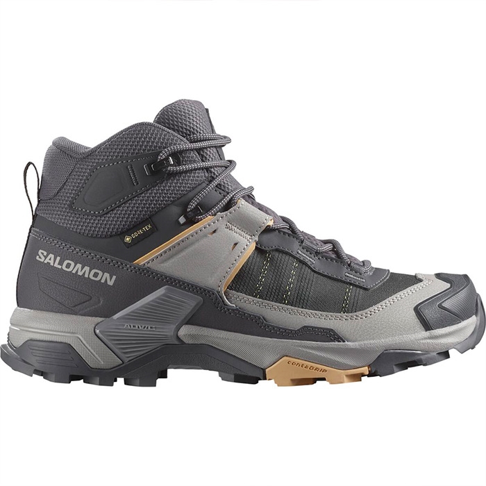 Salomon X Ultra 5 Mid GTX Women, nine iron/gull