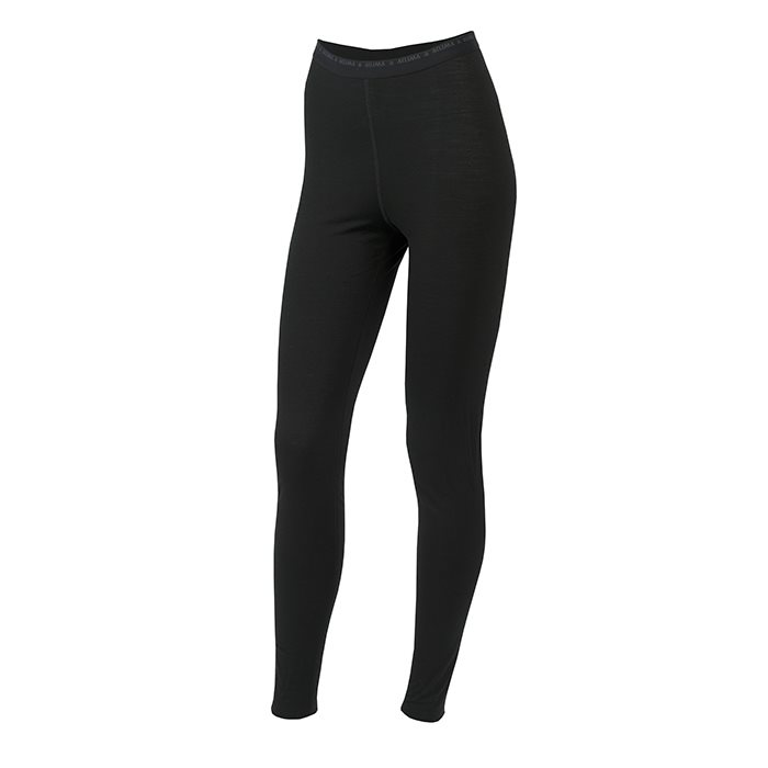 Se Aclima LightWool Long Pants Woman, black-XS - Undertøj hos Outdoornu.dk