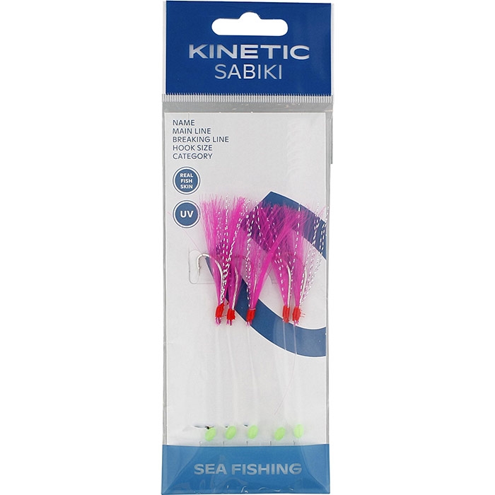 Kinetic Sabiki Nordic makrelforfang, pink flash