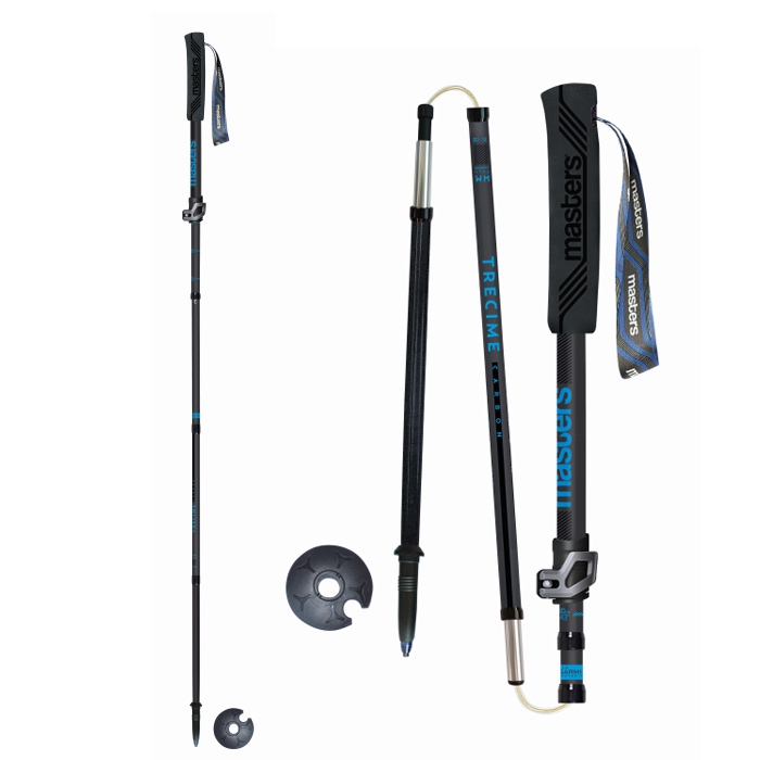 Masters Trecime Carbon vandrestav, black/blue