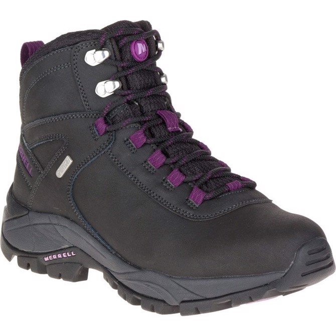 Merrell Vego Mid Dame, Sort/violet-42 - Vandrestøvler