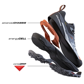 Salomon X Ultra 360 GTX, q.shade/black/spicy orange