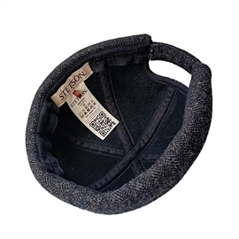 Stetson Docker Herringbone wool, mørkegrå