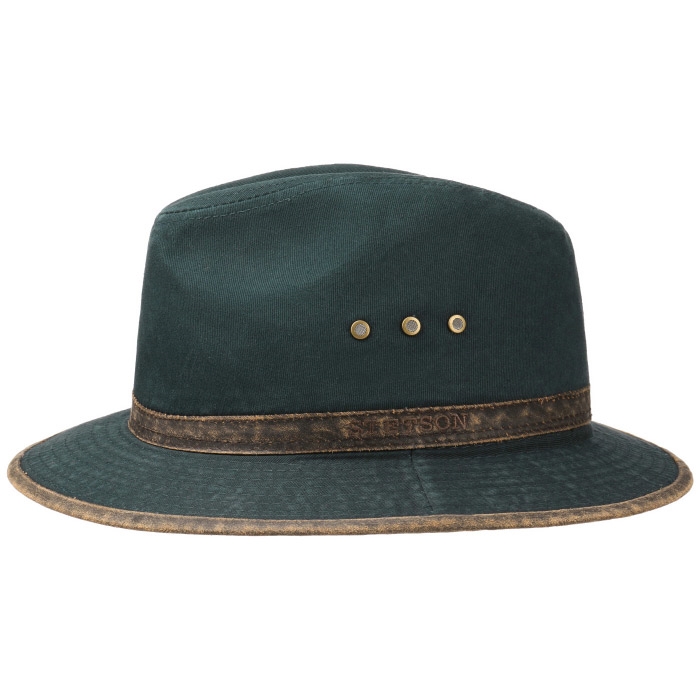 Se Stetson Ava Traveller Cotton hat UPF40+, mørkeblå-XL - Hat hos Outdoornu.dk