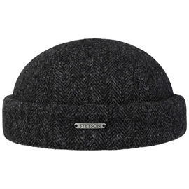 Stetson Docker Herringbone wool, mørkegrå