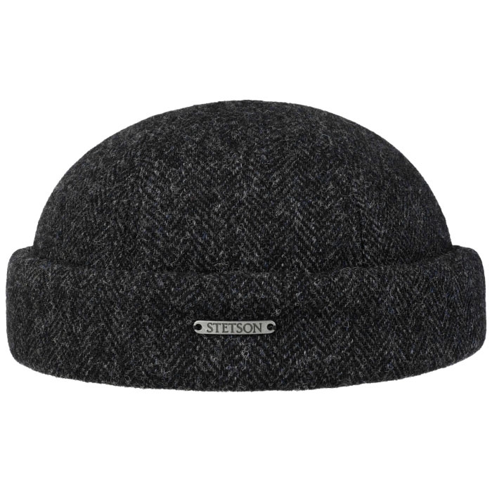 Stetson Docker Herringbone wool, mørkegrå