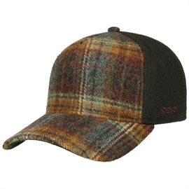 Stetson Trucker Cap Wool Check, olive