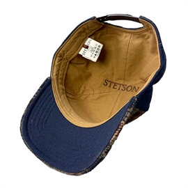 Stetson Trucker Cap Wool Check, navy