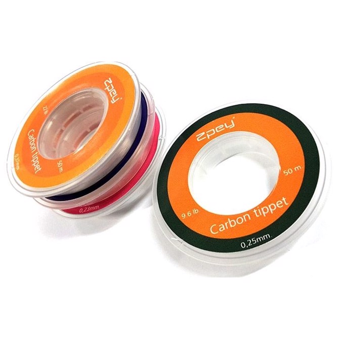 Zpey Fluorocarbon tippet, 50m-0,25 mm / 9,6 lb - Fluorocarbon